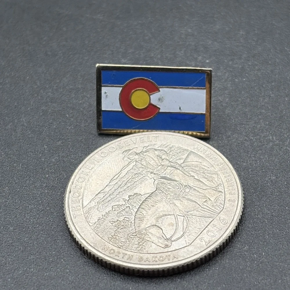 Colorado State Flag USA Lapel Hat Pin‎